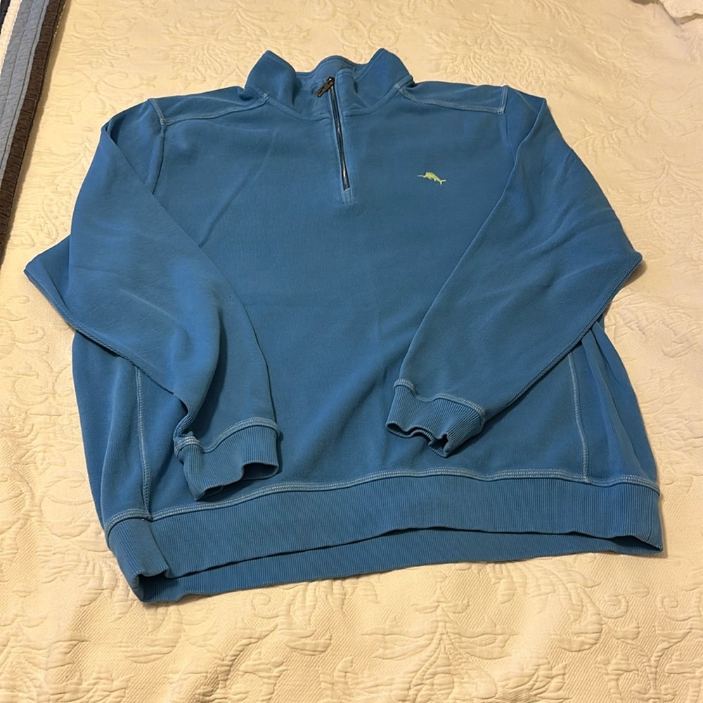 Men’s Tommy Bahama size XL quarter zip sweatshirt